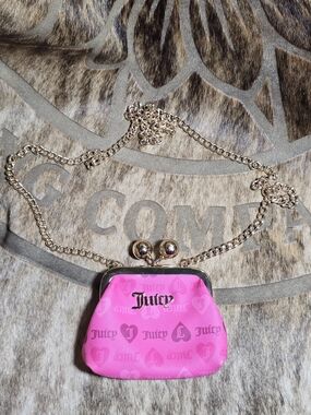Juicy Couture Hot Pink Mini Kisslock Crossbody
